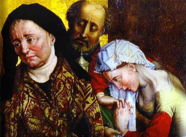 St. Mary Magdalene Nicodemus, and a Servant., Rogier van der Weyden
